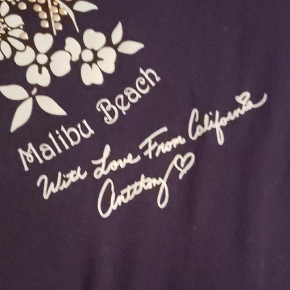 Antthony navy Floral Bird Long Sleeve Top - Picture 4 of 5